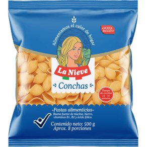 PASTA CONCHA LA NIEVE x 500GR
