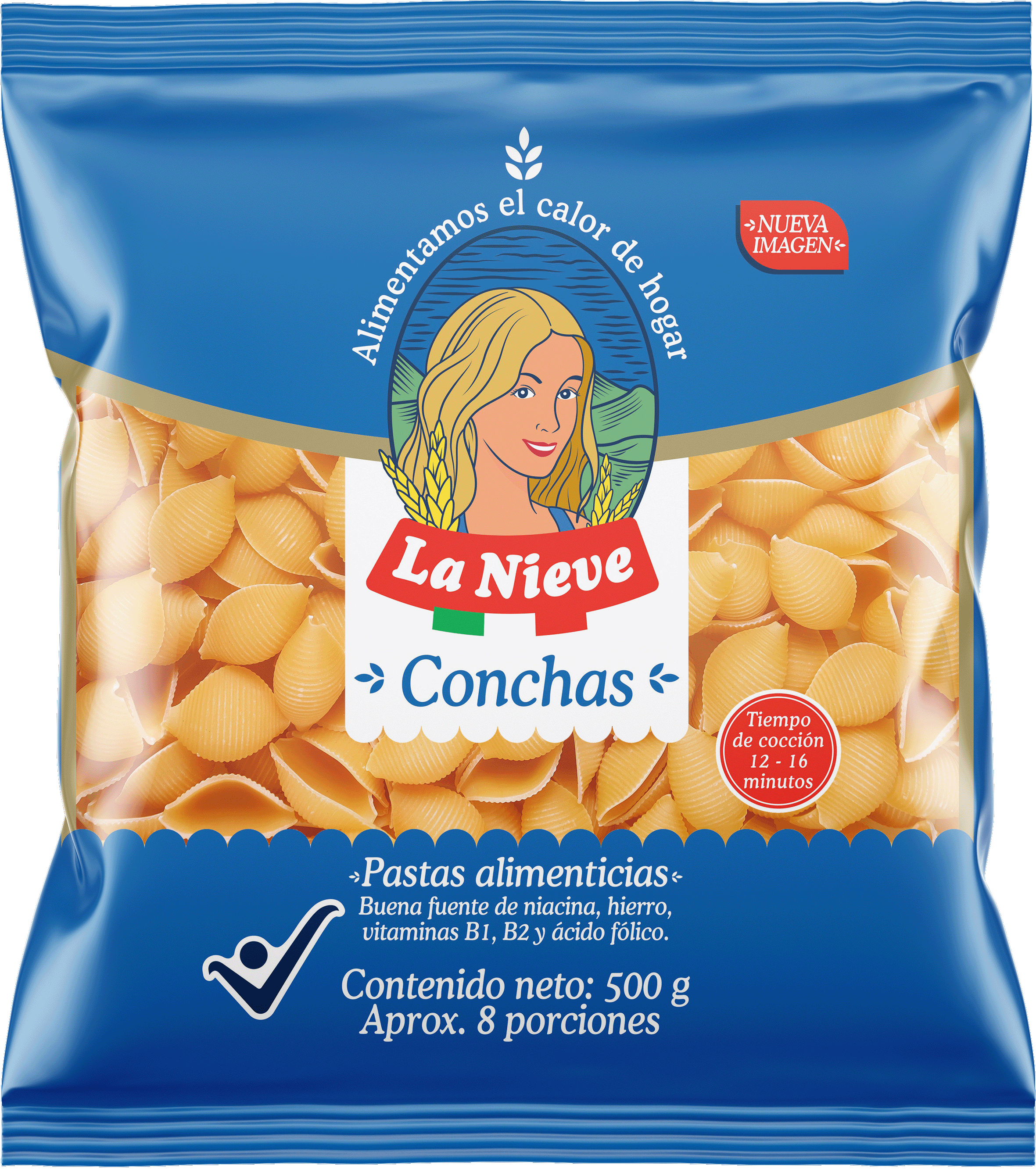 PASTA CONCHA LA NIEVE x 500GR