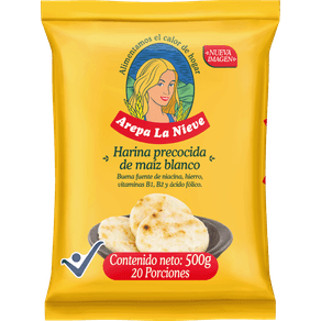 HARINA PRECOCIDA BLANCA LA NIEVE x 500GR
