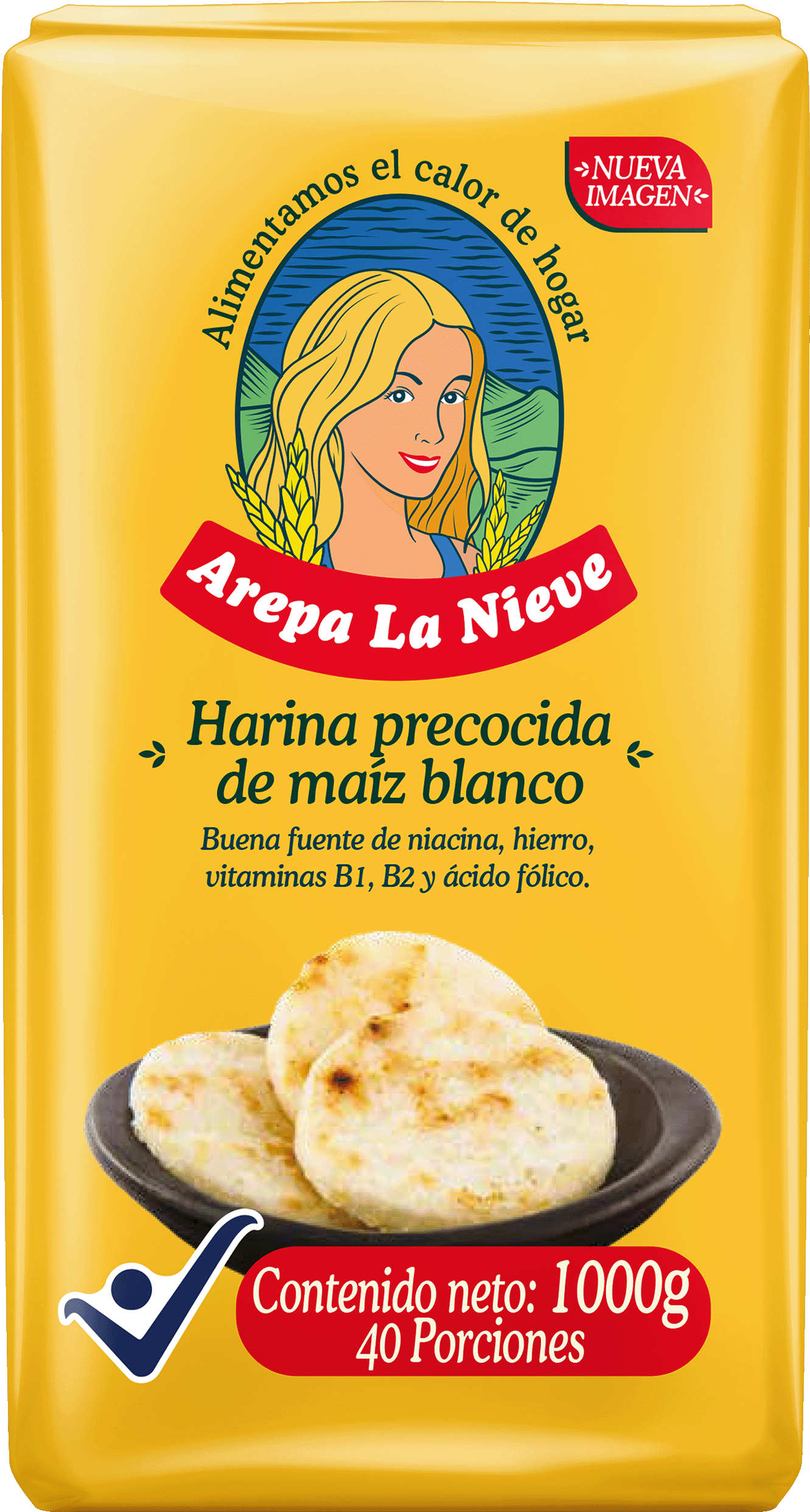 HARINA PRECOCIDA BLANCA LA NIEVE*1000GR