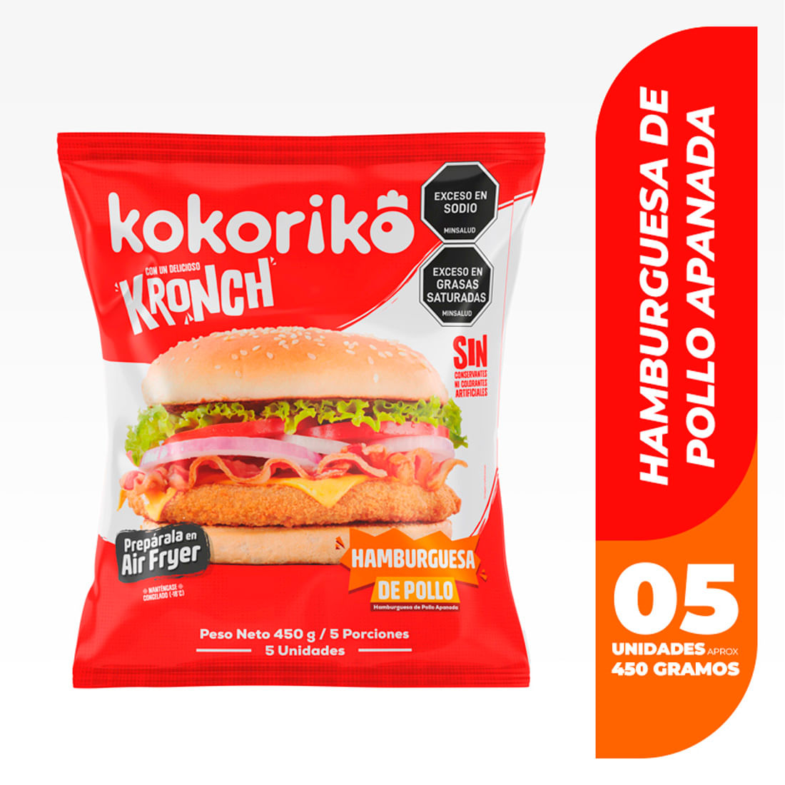 HAMBURGUESA KOKORIKO  x 450 GR