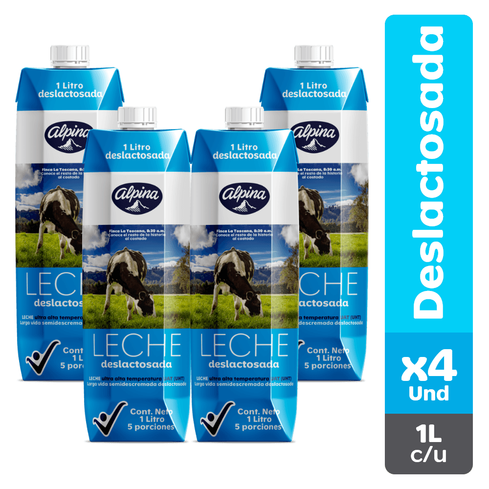 LECHE ALPINA DESLAC 4U x 1L