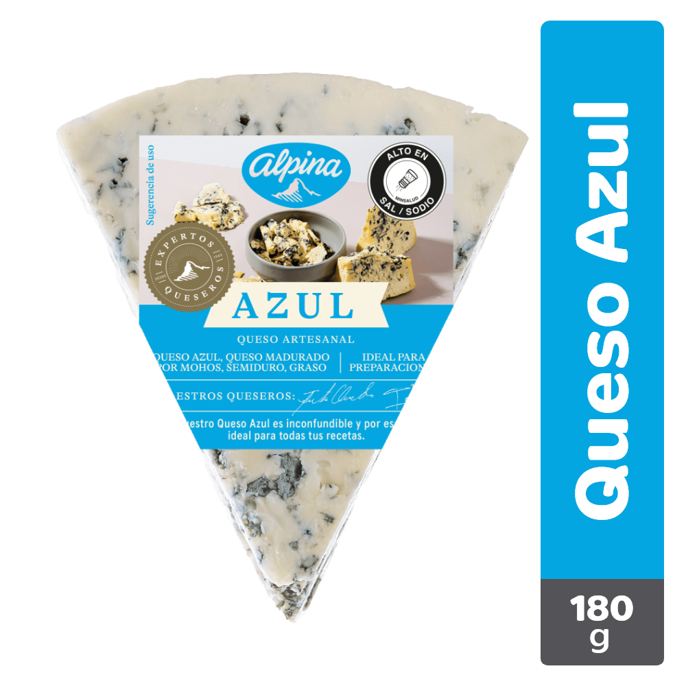 QUESO AZUL ALPINA CUÑA *180GR