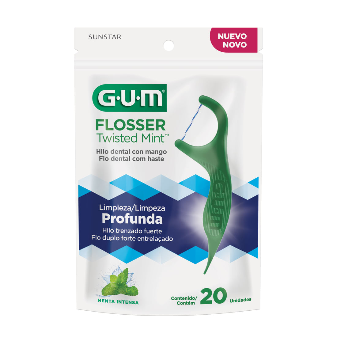 HILO DENT FLOSSER TWIST MINT GUM *20UND