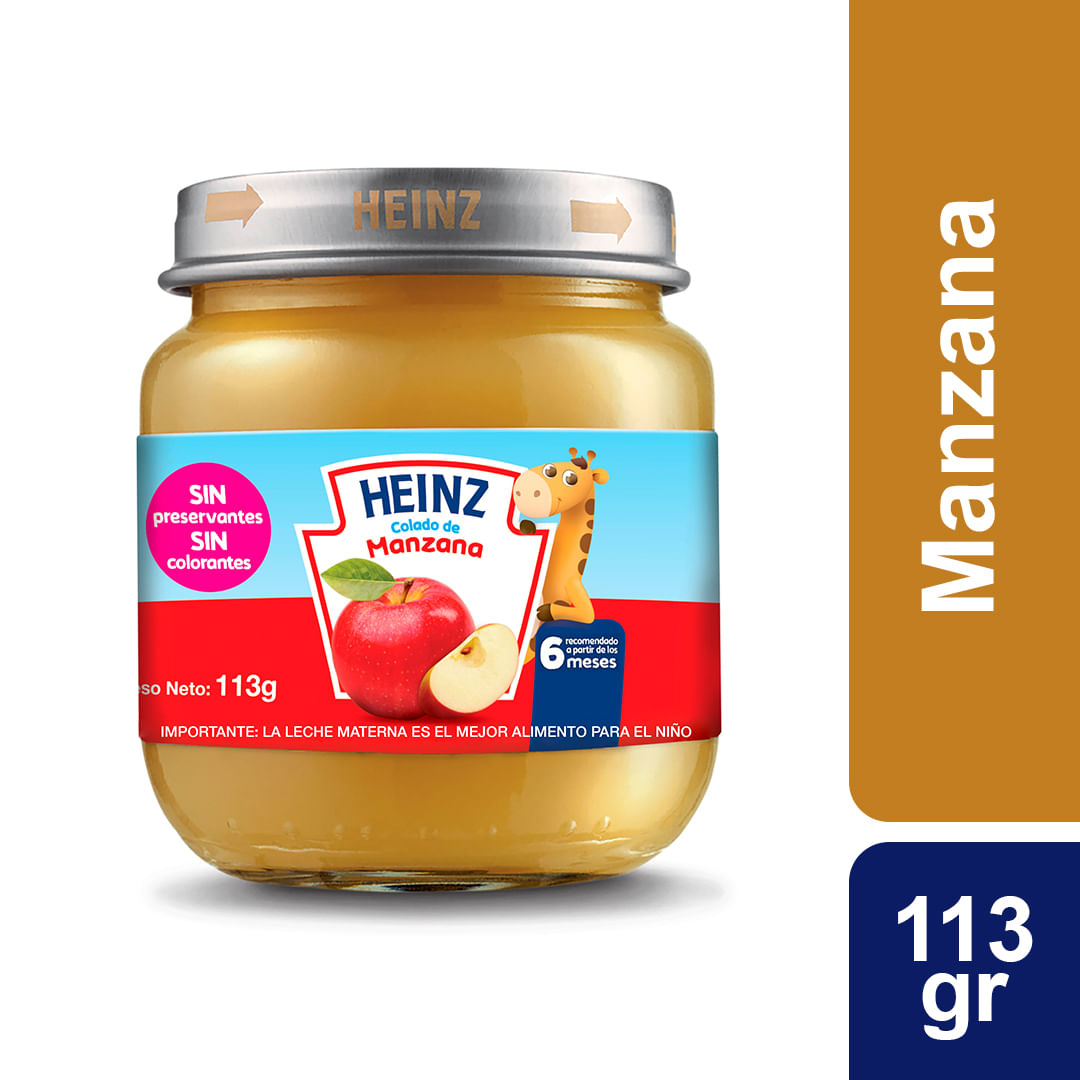 COMPOTA HEINZ MANZANA FRASCO *113GR