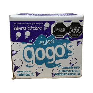 Helado Gogos Vainilla Caja *5Lts