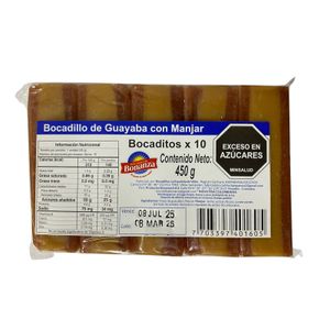 Bocadillo Guay Manjar Bonanza X10 *450 gr