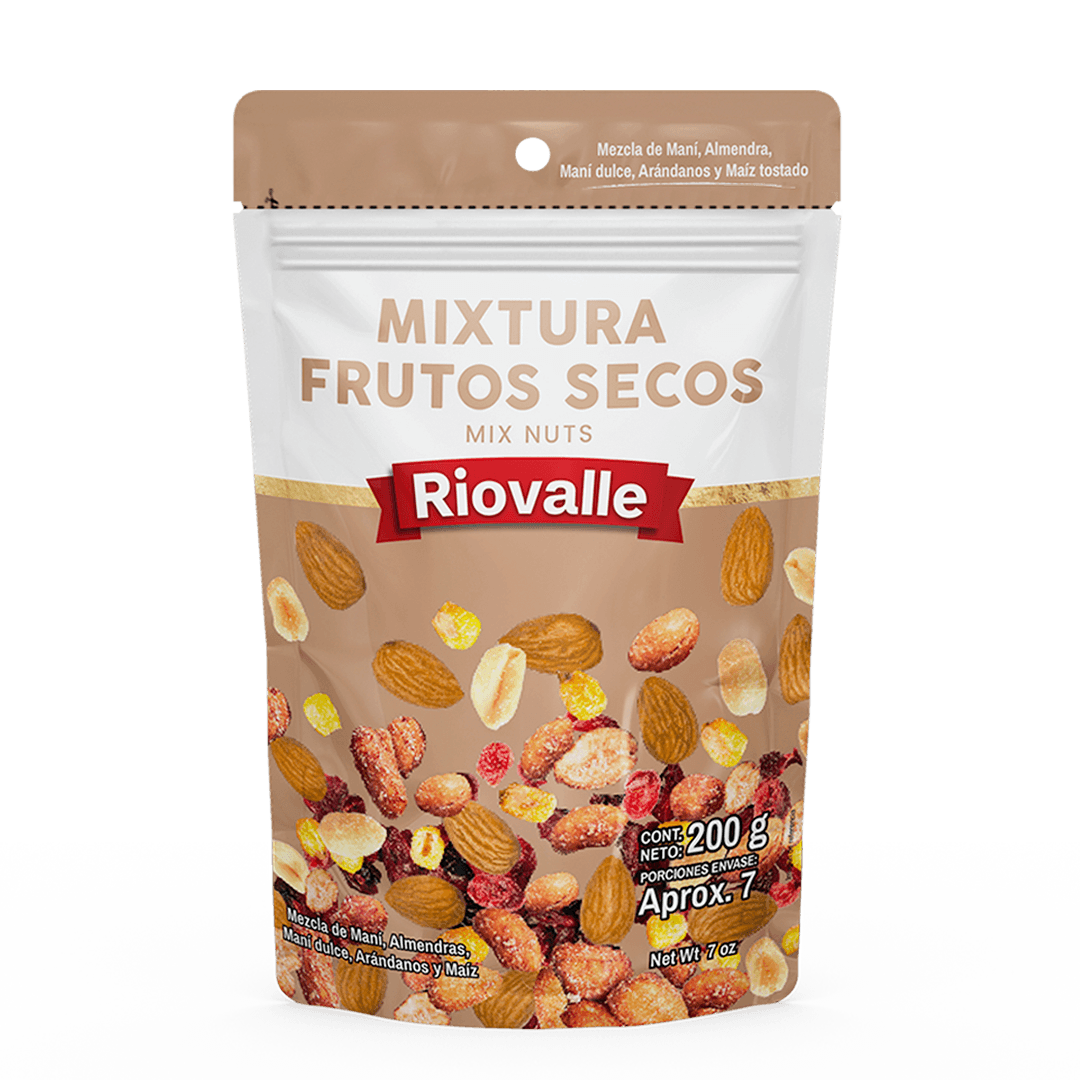 MIX FRUTOS SECOS RIOVALLE DP *200GR