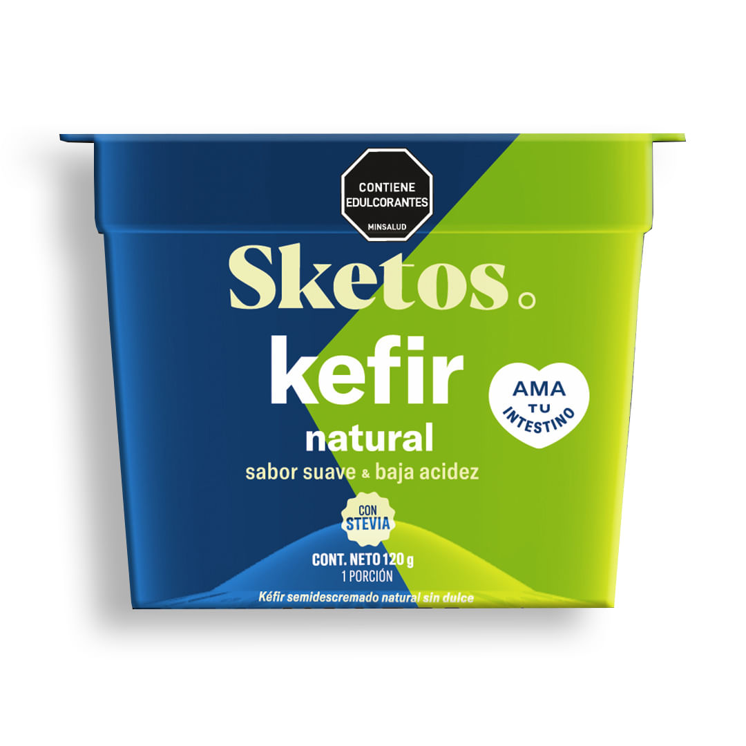 KEFIR NATURAL CON STEVIA SKETOS *120GR