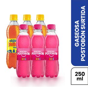 GASEOSA SURTIDA POSTOBON*6UND*250ML