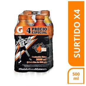 BEBIDA HIDRANTE GATORADE PET*500ML*4UND