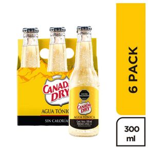 CANADA DRY TONICA SIN CALORI 6PACK*300ML