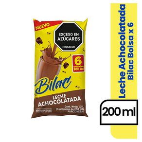 BEBIDA ACHOCOLATADA UHT BILAC 6*200ML