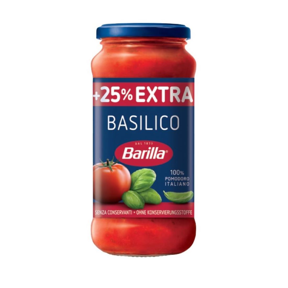BARILLA SALSA BASILICO *500GR 25% EXTRA