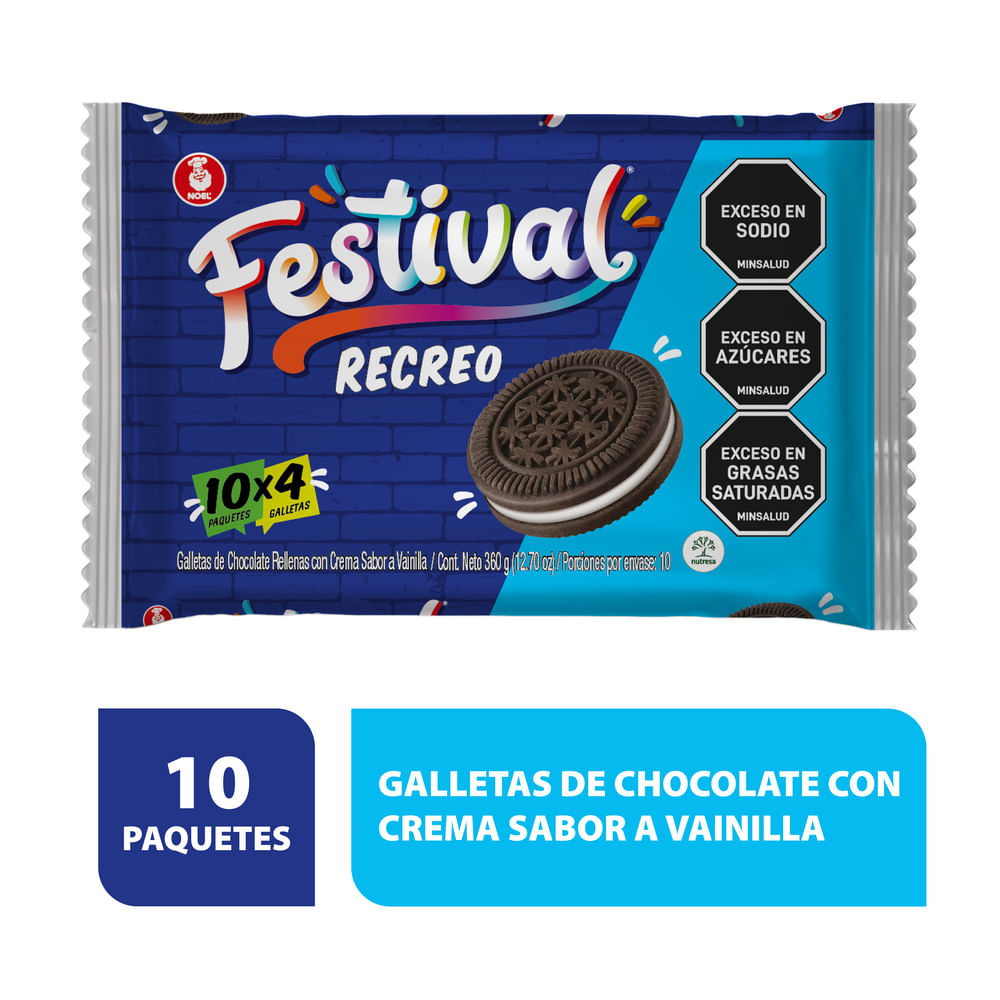 GALLETA FESTIVAL RECREO X10 *360GR