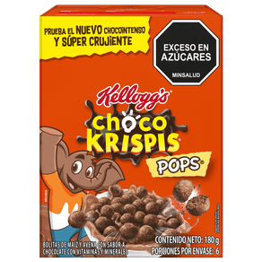 CEREAL KELLOGG CHOCO KRISPIS POPS *180GR