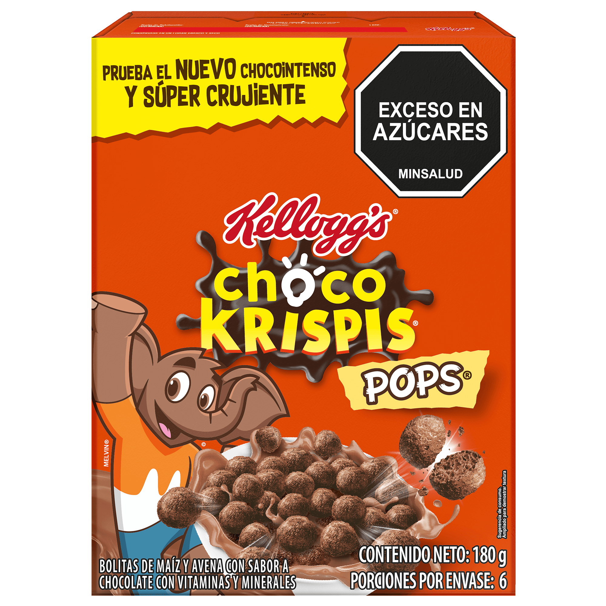 CEREAL KELLOGG CHOCO KRISPIS POPS *180GR