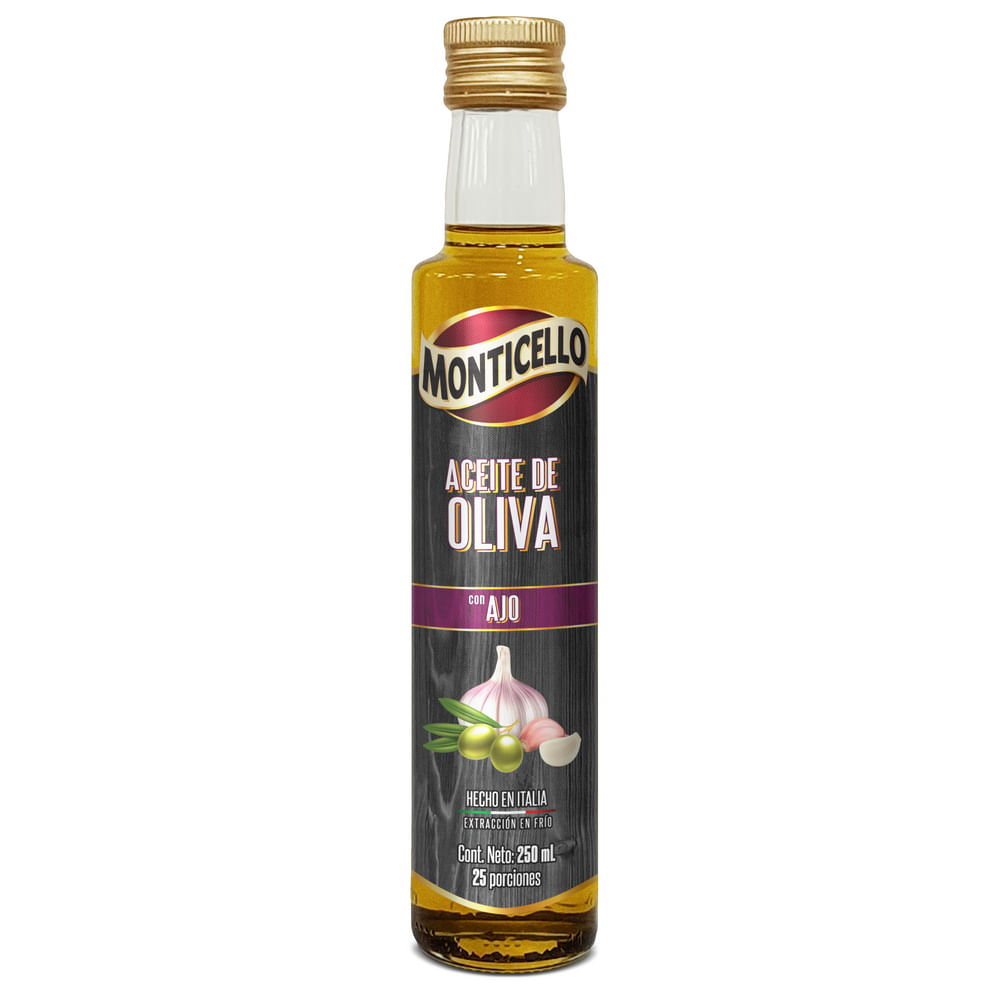 ACEITE DE OLIVA AJO MONTICELLO *250ML