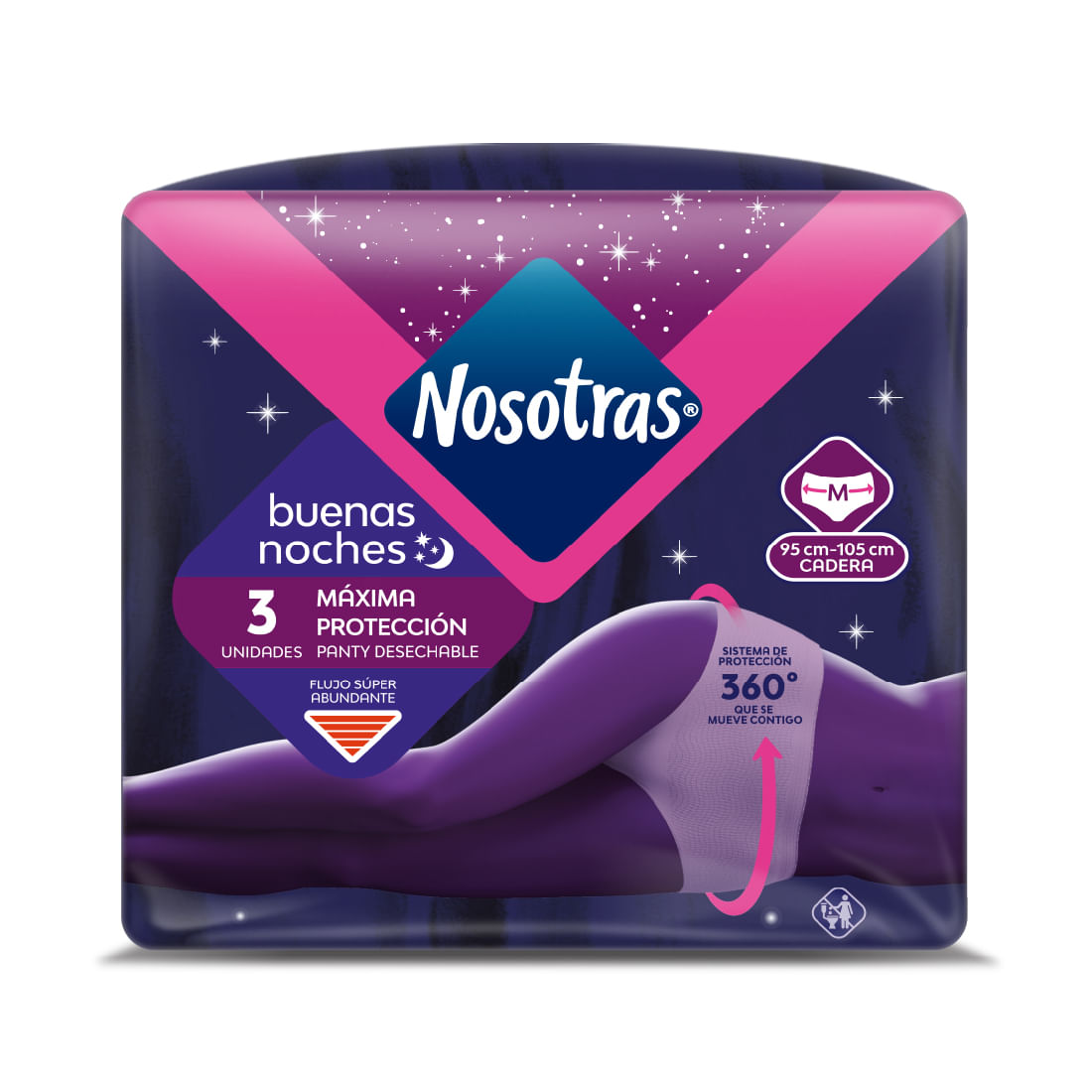 TOALLA NOSOTRAS BUENAS NOCHES TALLA Mx3U