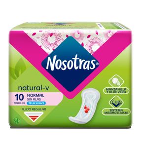 TOALLAS NORMAL SIN ALAS NOSOTRAS*10UND