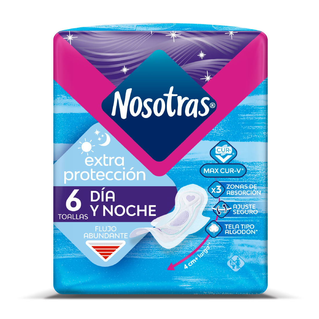 TOALLA HIG.EXTRAPROTECCION TELA X 6UND