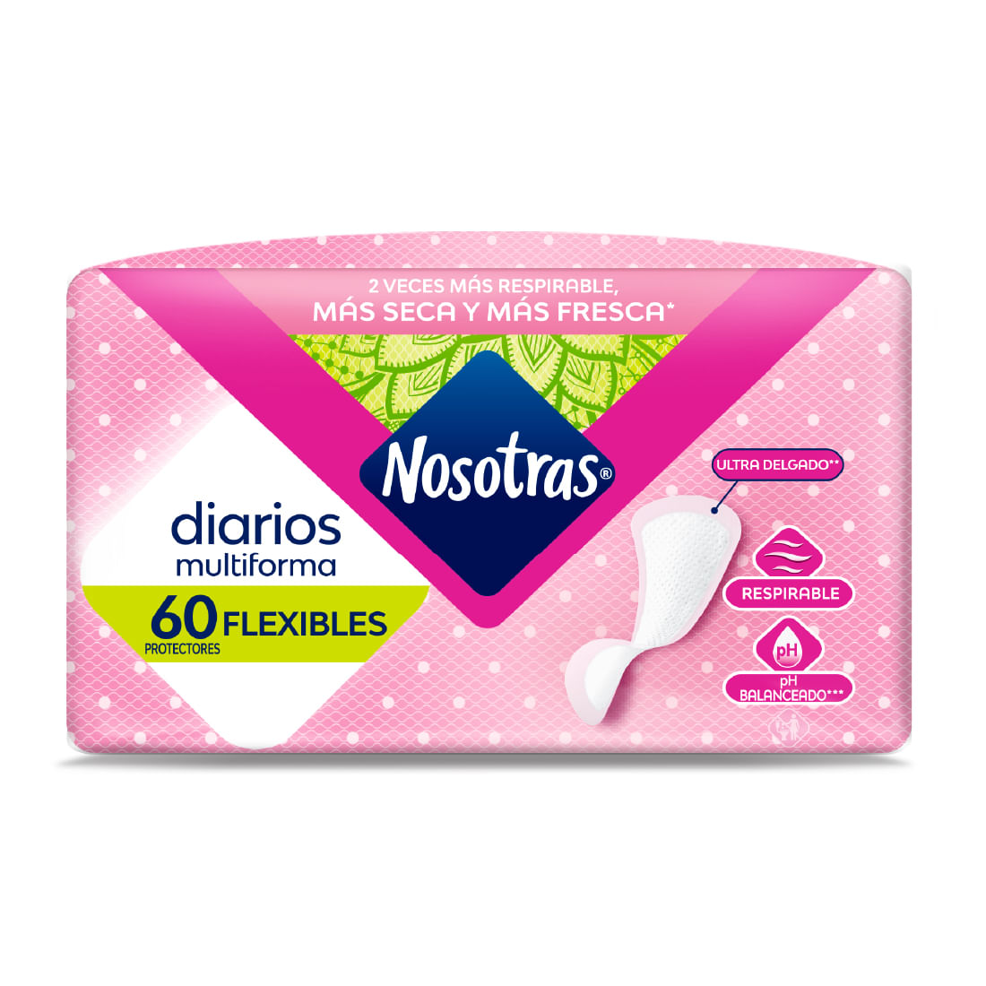 PROTECTORES DIARIOS FLEXIBL NOSOTRAS*60U