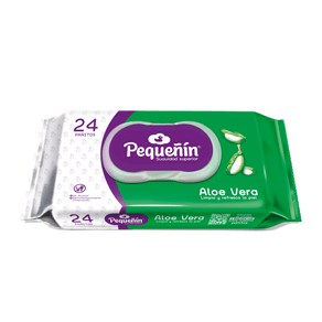PAÑO HUMEDO PEQUEÑIN ALOE  x 24