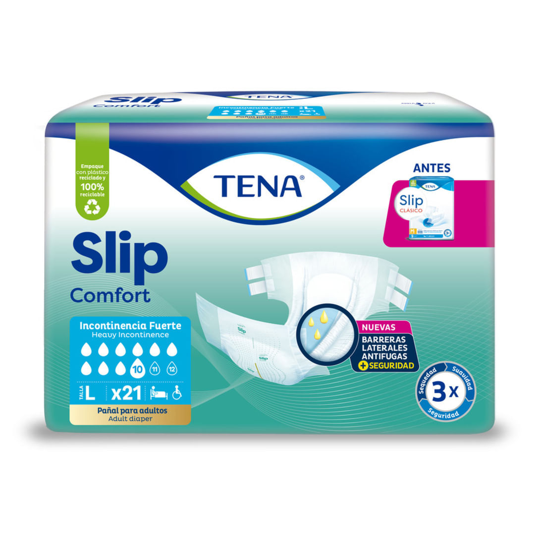 PAÑAL BASIC LARGE TENA TBS 4X21