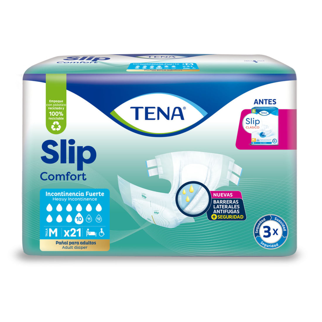 PAÑAL BASIC MEDIANO TENA TBS 4X21