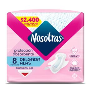 TOALLA TELA DELGADA CON ALAS NOSOTRAS*8U