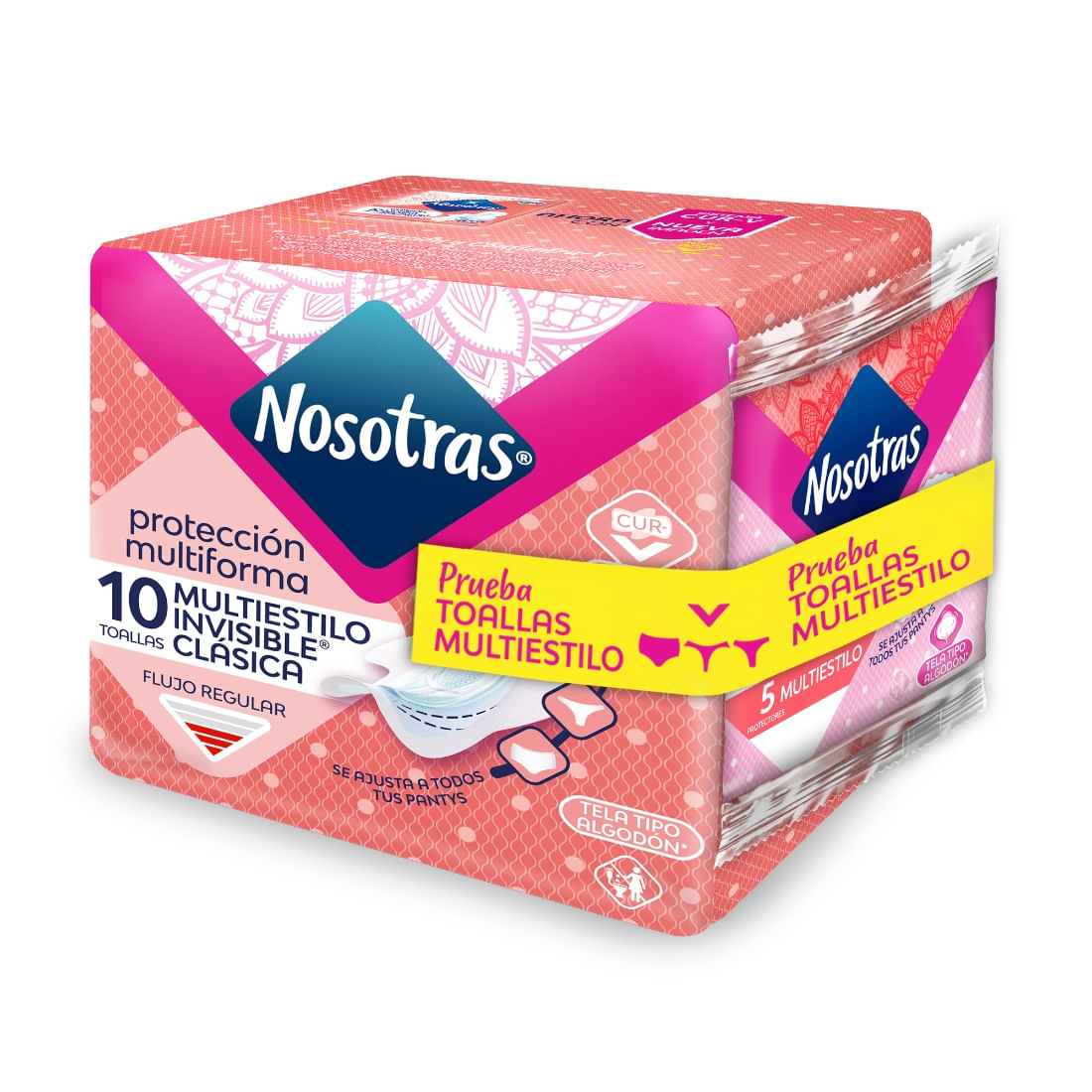 TOALLA INV CLAS MULTIEST+5P NOSOTRAS*10U