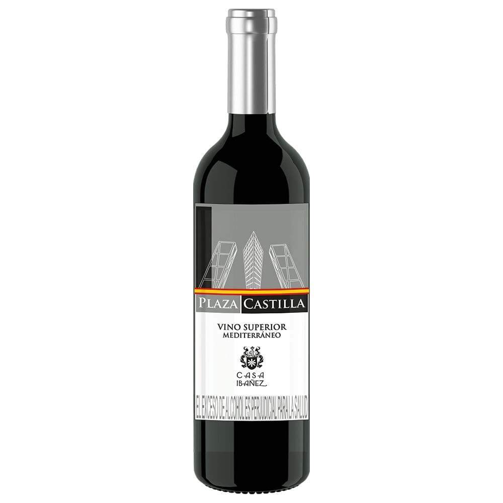 VINO TINTO TEMPRANILLO MEDITERRAN *750GR