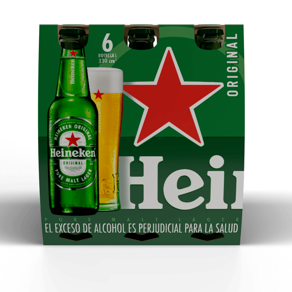 CERVEZA HEINEKEN NAL BOT X6 *330ML