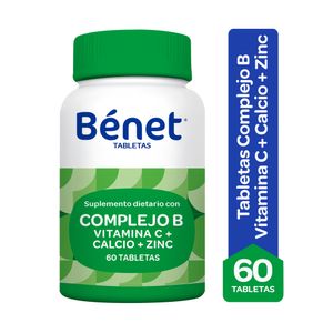 Tabletas Benet*60Und Complejo B+Vitamina