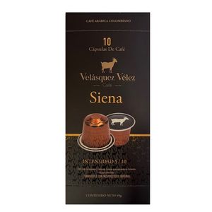 Capsulas Cafe Siena Velasquez Vel *10 und