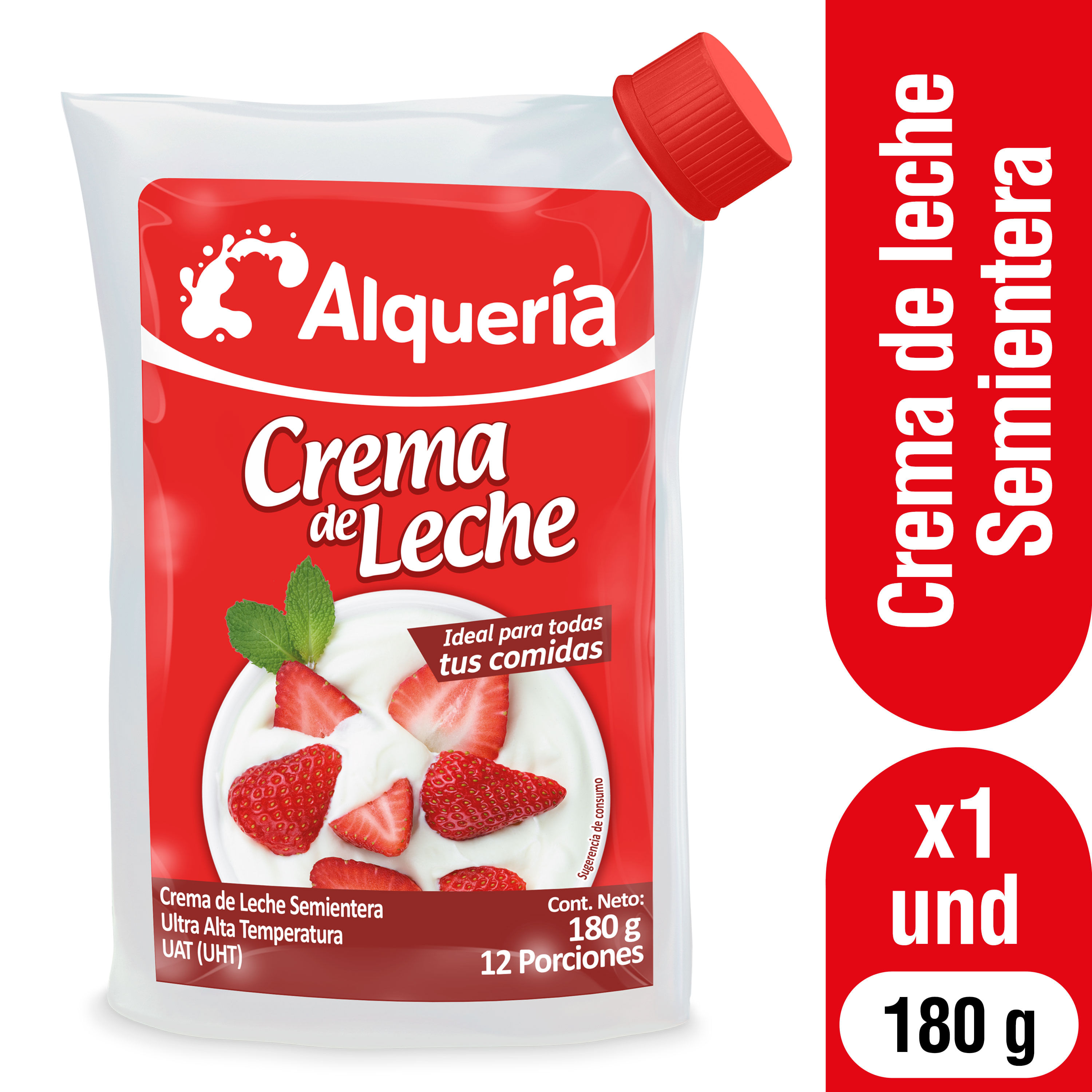 CREMA LECHE ALQUERIA SEMIENTERA*180GR