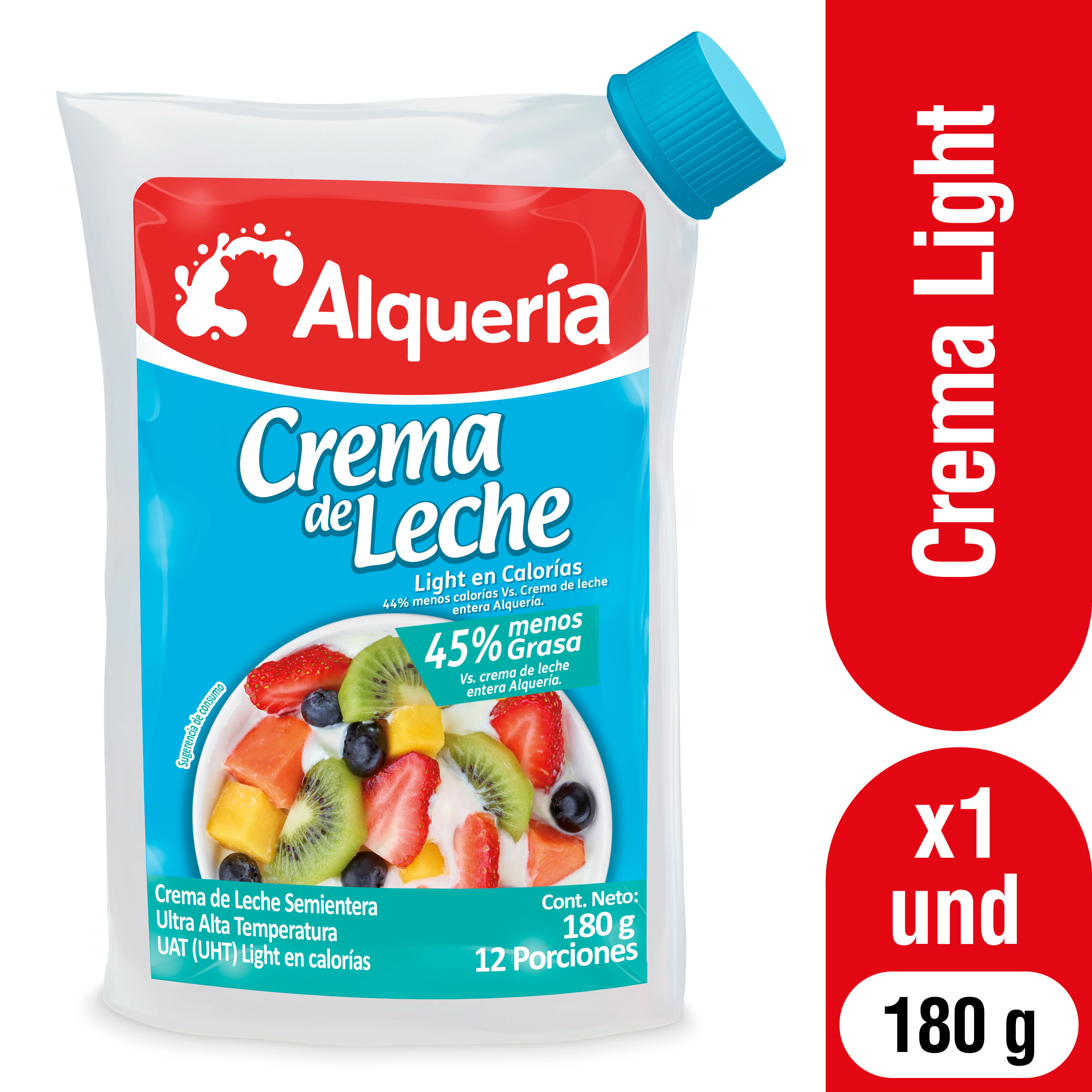 CREMA LECHE ALQUERIA LIGTH*180GR