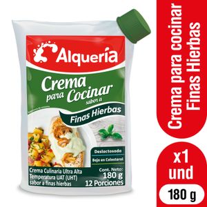 Crema Sabor Finas Hierbas Alqueria*180 gr