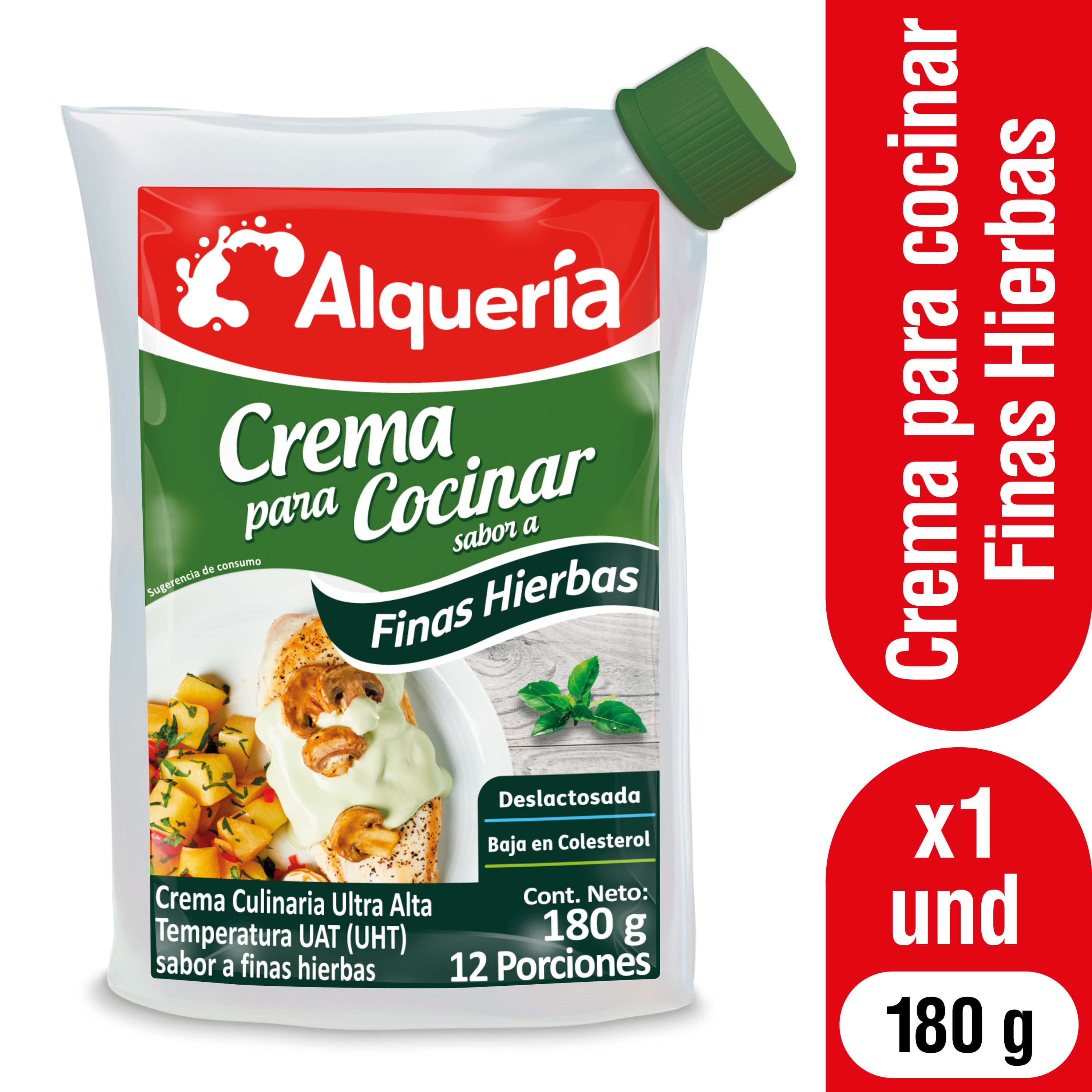 CREMA SABOR FINAS HIERBAS ALQUERIA*180GR