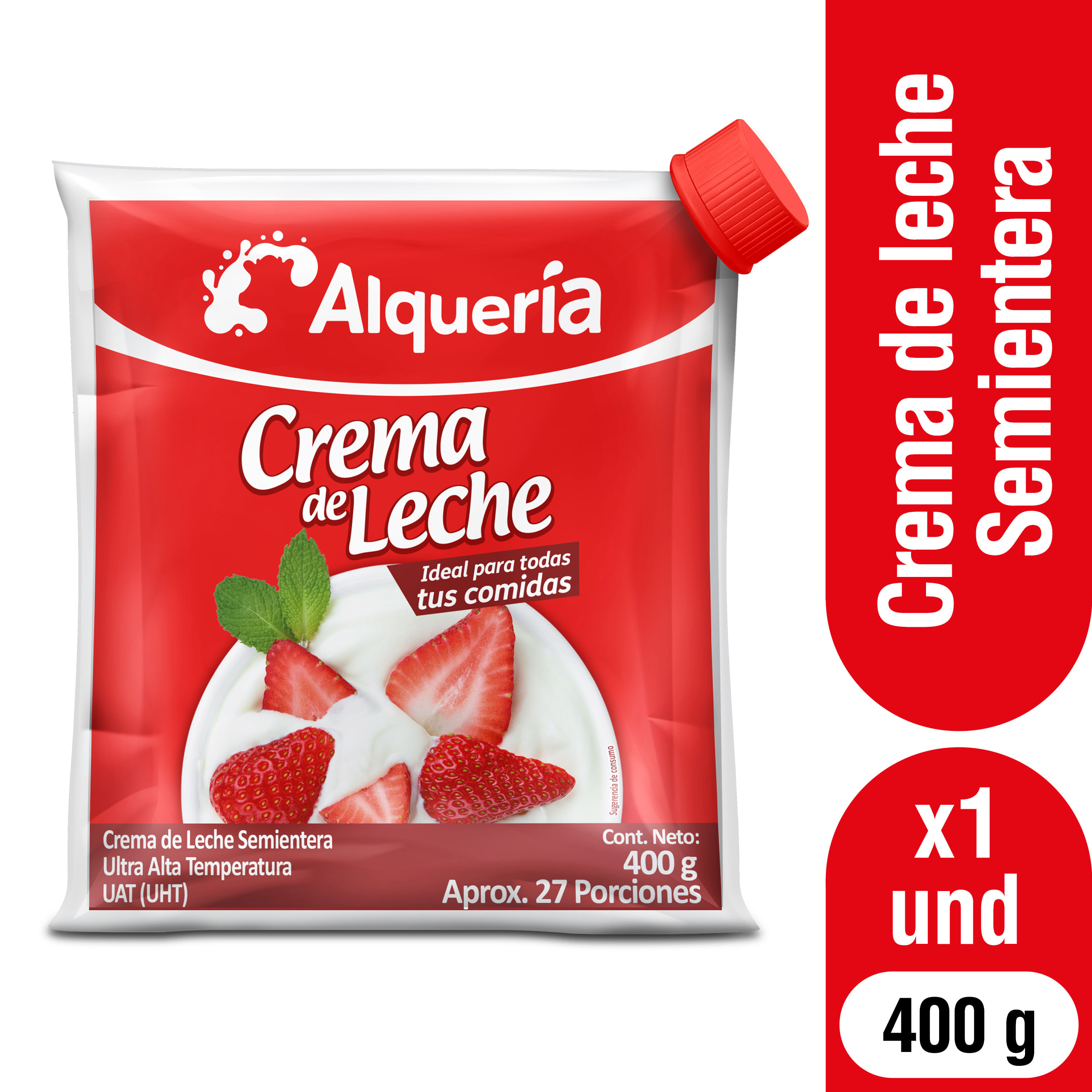 CREMA LECHE ALQUERIA SEMIENTERA*400GR