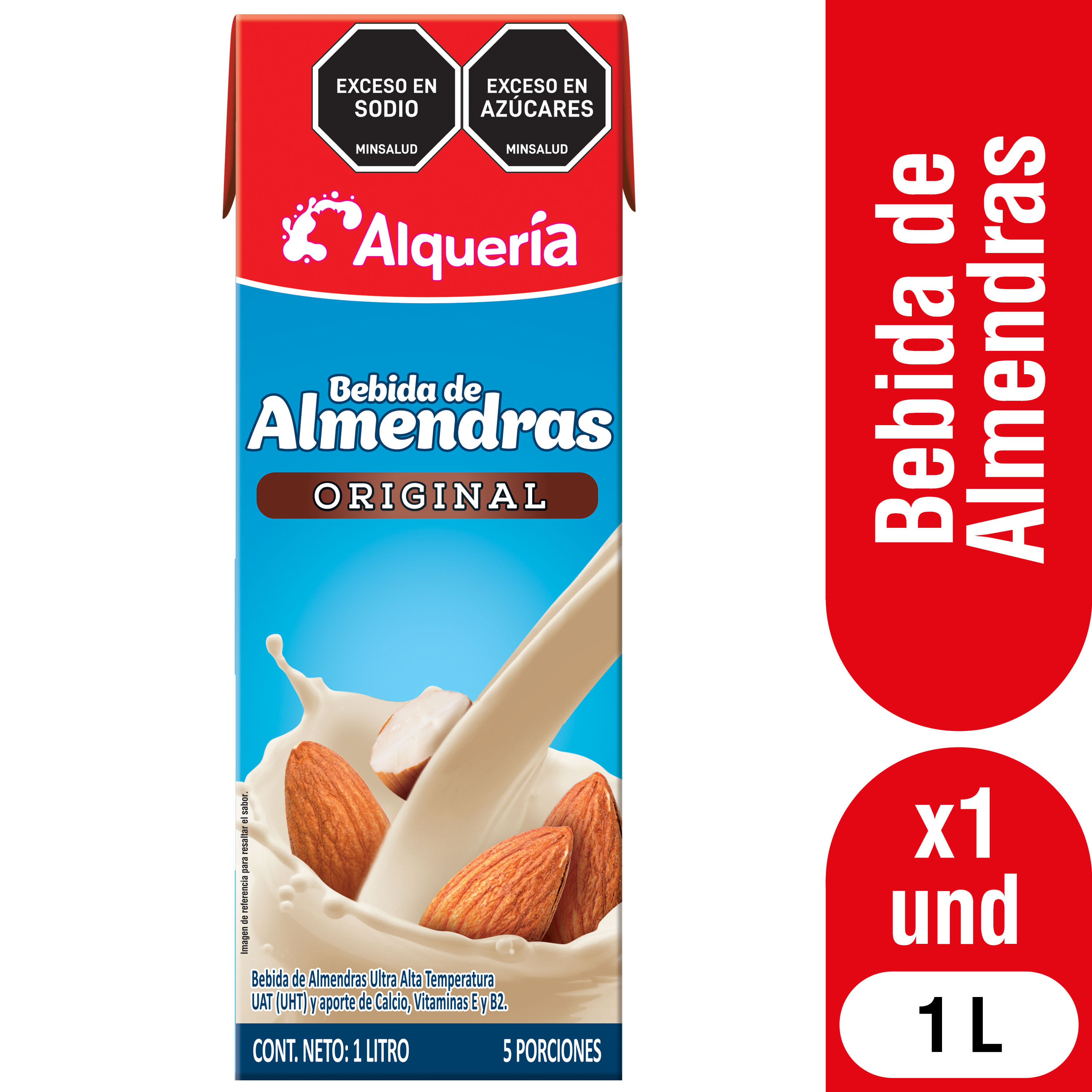 BEBIDA DE ALMENDRAS ALQUERIA x 1000ML