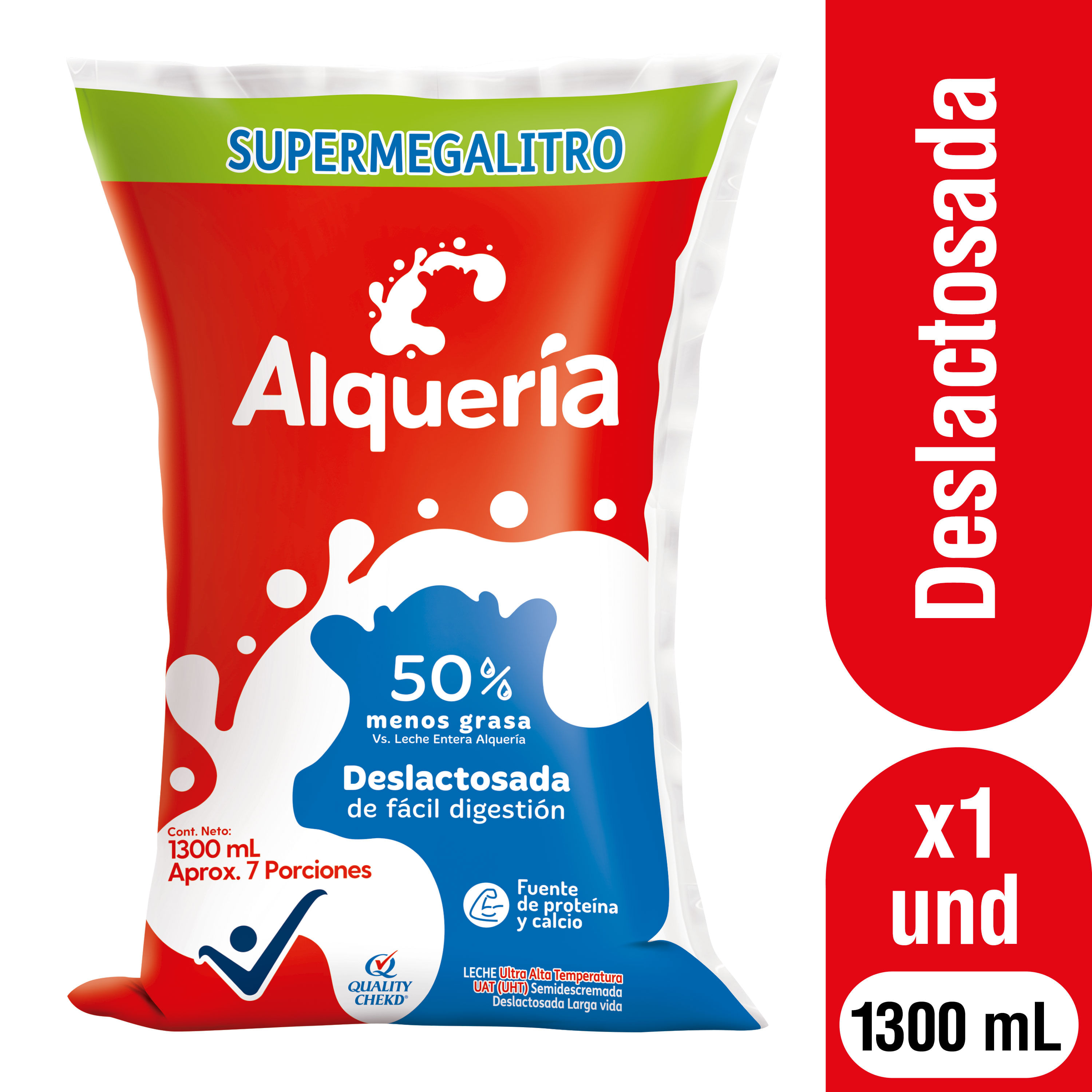 LECHE DESLACTOSADA ALQUERIA *1300 ML