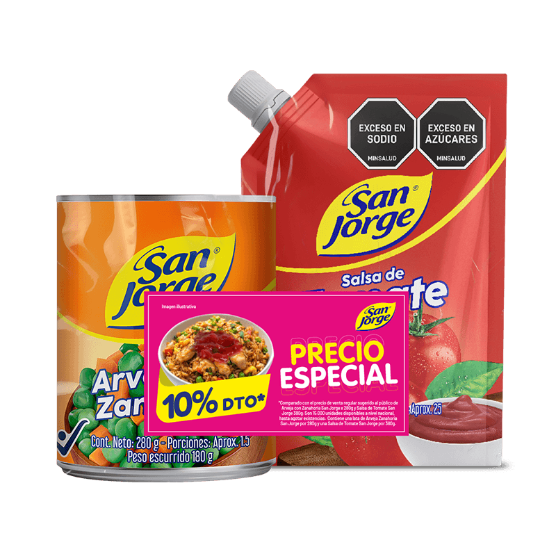 OF ARVEJA ZAN280GR+TOMATE 380GR