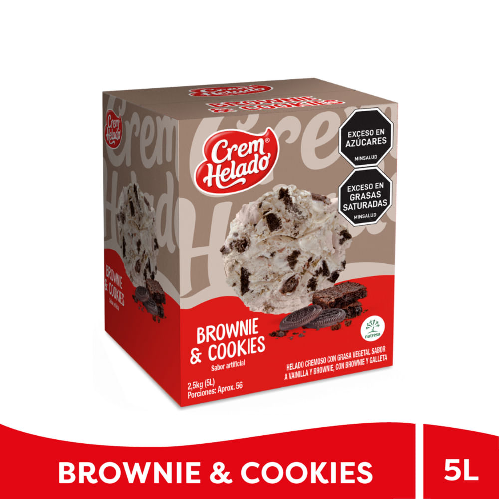 HELADO COOKIES & CREAM CREMHELADO *5LT