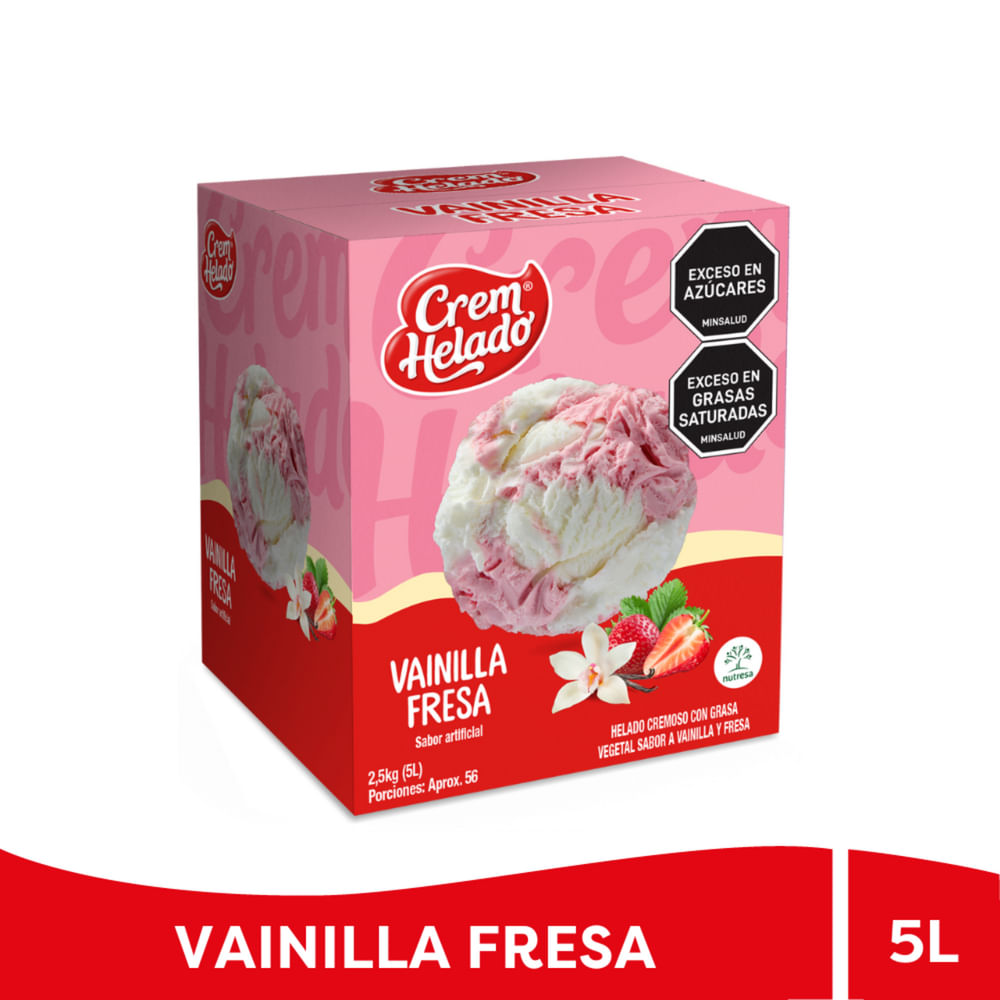 HELADO VAINILLA FRESA CREMHELADO *5LT