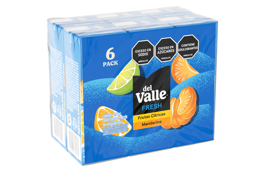 REFRESCO DEL VALLE FRESH SIXPACK*188ML