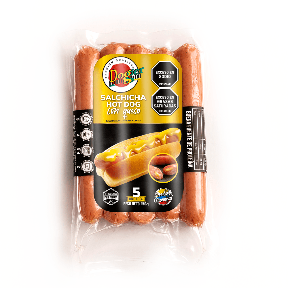 SALCHICHA HOT DOG CON QUES DOGGER *250GR