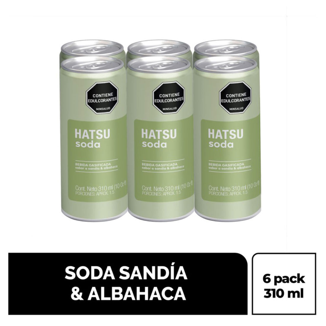 SODA HATSU SANDIA ALBAHAC LATA X6 *310ML