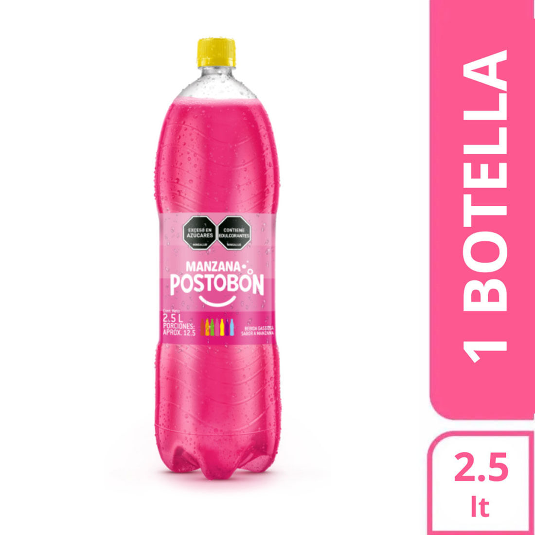 GASEOSA MANZANA POSTOBON  x 2.5LT