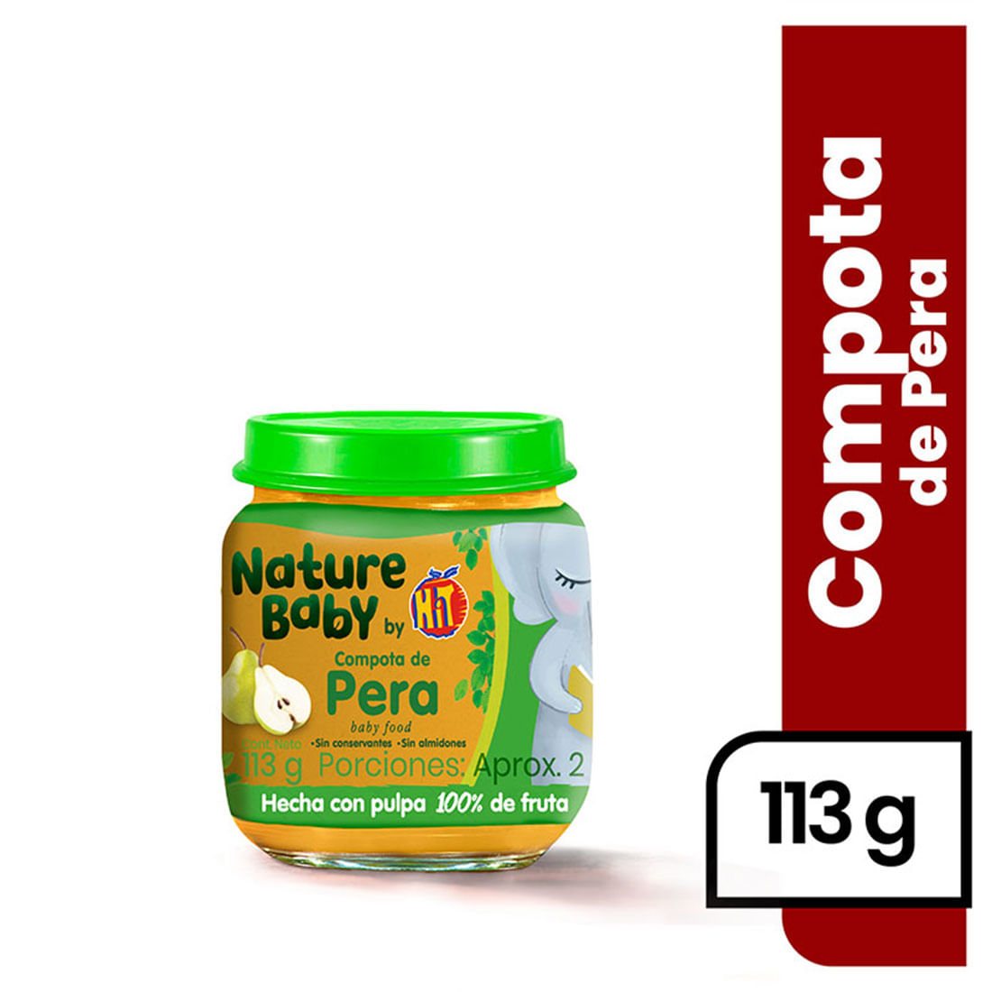 COMPOTA PERA NATURE BABY *113GR